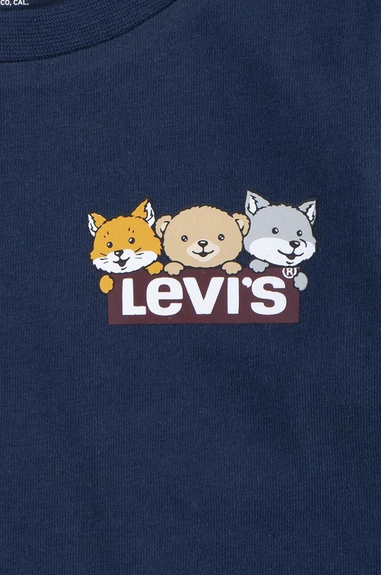 Levi's bluza niemowlęca CRITTER HIKING ICONS TEE granatowy 6EL434