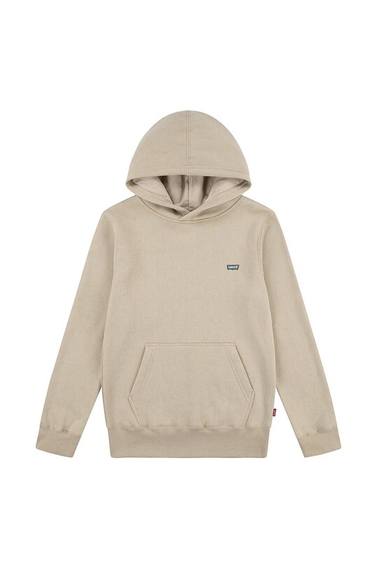 Дитяча кофта Levi's MINI BATWING HOODIE з капюшоном бежевий 8EL452
