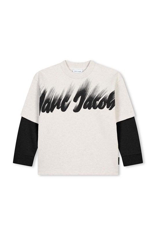 Παιδική βαμβακερή μπλούζα Marc Jacobs χωρίς κουκούλα μπεζ W60297.114.150