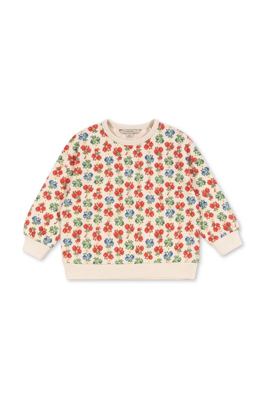 Дитяча бавовняна кофта Konges Sløjd LOUPY LOU SWEATSHIRT GOTS бавовна бежевий KS102025