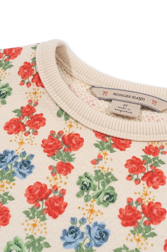 Хлопчик Дитяча бавовняна кофта Konges Sløjd LOUPY LOU SWEATSHIRT GOTS KS102025 бежевий