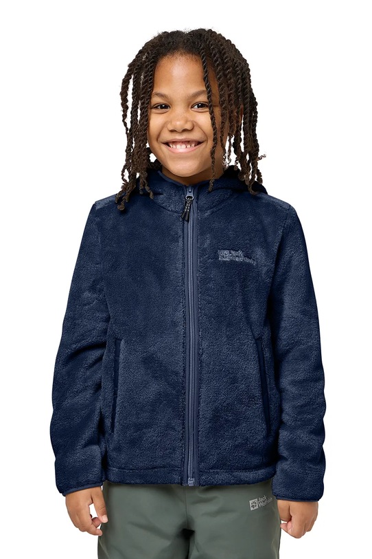 Jack Wolfskin bluza dziecięca z kapturem granatowy 1608672.92.152