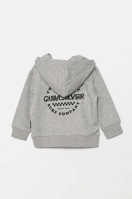 Dětská mikina Quiksilver GRAPHIC ZIP HOODIE AQKFT03047 šedá AW24