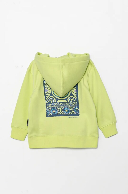 Дитяча кофта Quiksilver GRAPHIC ZIP HOODIE AQKFT03047 зелений AW24