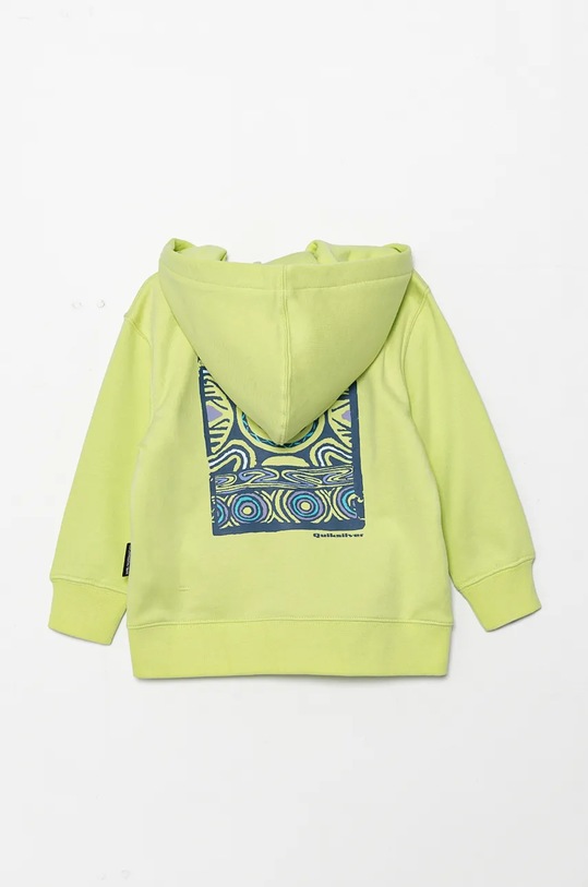 Dětská mikina Quiksilver GRAPHIC ZIP HOODIE AQKFT03047 zelená AW24