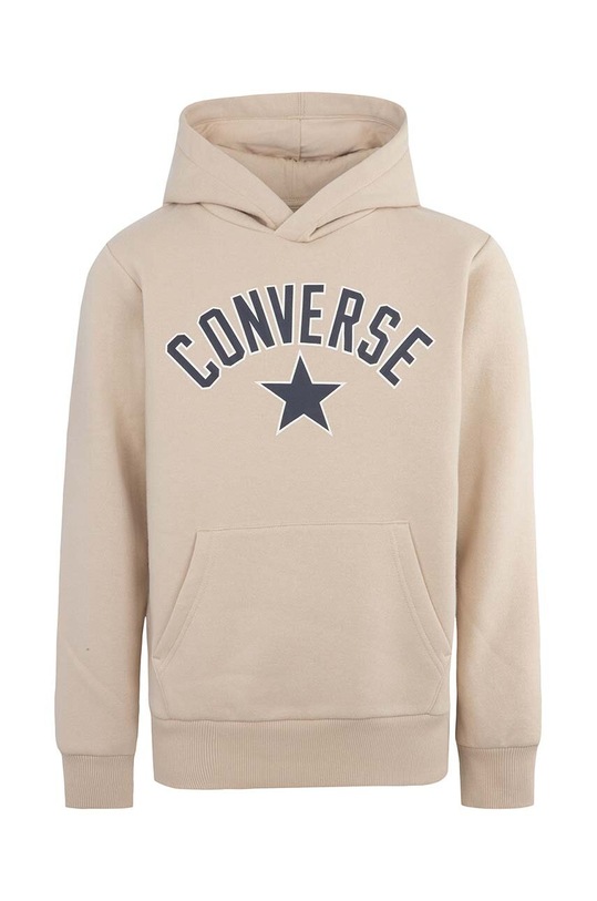 Detská mikina Converse s kapucňou béžová 9CG176