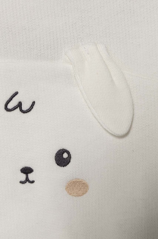 Chlapec Bavlnená mikina pre bábätká United Colors of Benetton 3J70A1058.W.Seasonal biela