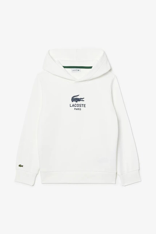 Lacoste bluza bawełniana dziecięca SJ3004 biały SS25