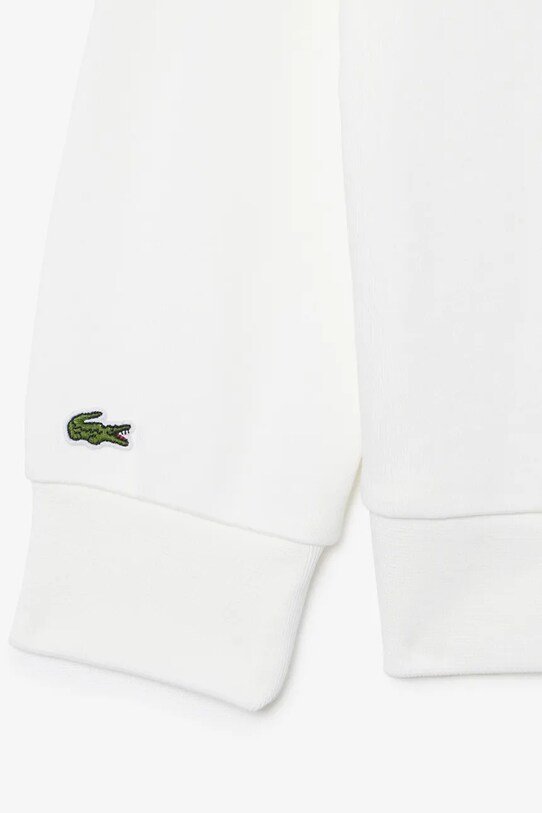 Παιδική βαμβακερή μπλούζα Lacoste SJ3004 λευκό