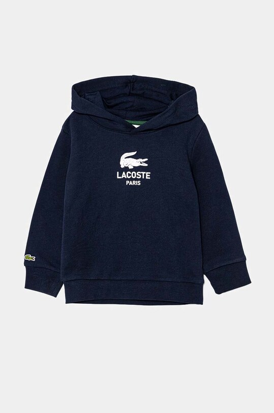 Дитяча бавовняна кофта Lacoste бавовна темно-синій SJ3004