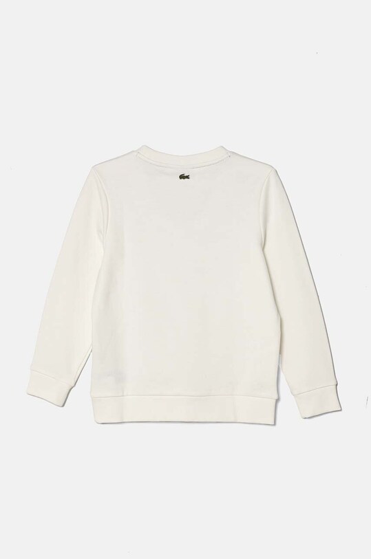 Lacoste bluza bawełniana dziecięca SJ3005 biały SS25