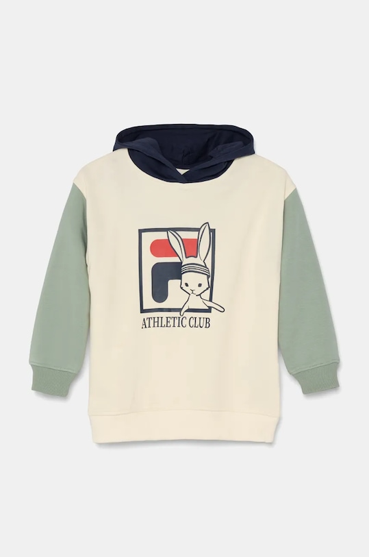 Детски суичър Fila LIEBEROSE с качулка бежов FAK0363