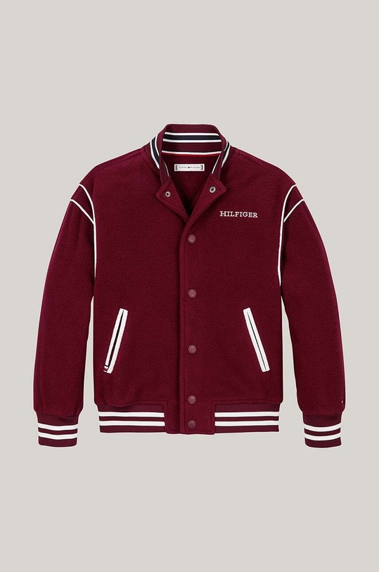 Παιδική μπλούζα Tommy Hilfiger KS0KS00603.9BYH. μπορντό AW24