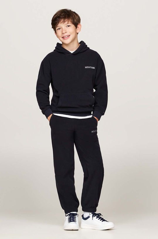 Dječja dukserica Tommy Hilfiger mornarsko plava KS0KS00576.9BYH.128.176