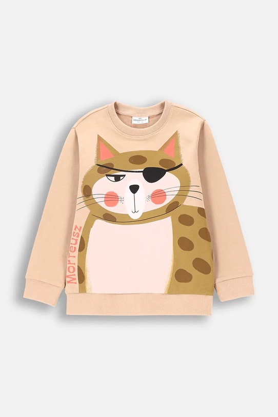 Coccodrillo bluza dziecięca ZC4132101LBK brązowy AW24
