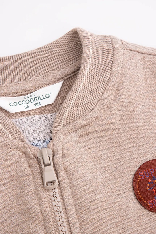 Chłopiec Coccodrillo bluza bawełniana niemowlęca ZC4132201BBN beżowy