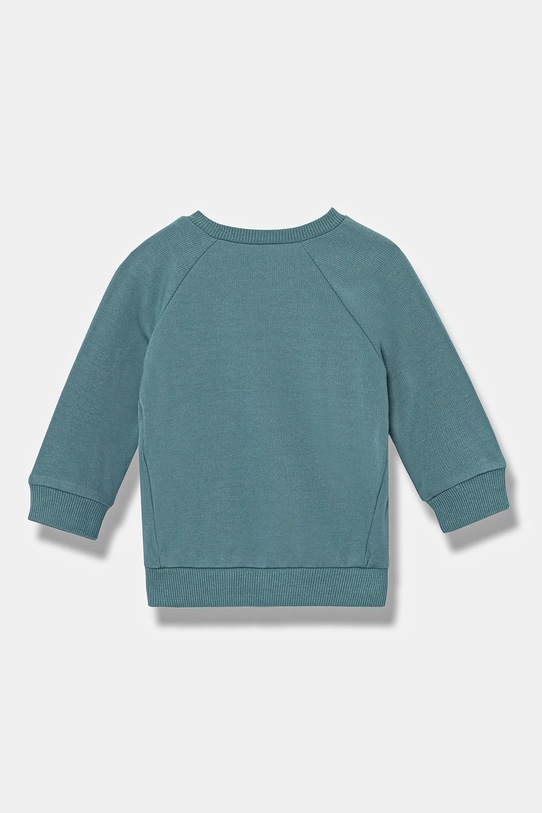 Detská mikina United Colors of Benetton 36MJA105G.W.Seasonal tyrkysová AW24