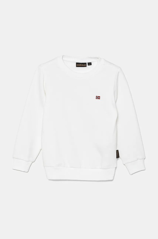Dětská mikina Napapijri BALIS C 2 bez kapuce bílá NP0A4GMS0021.98.128