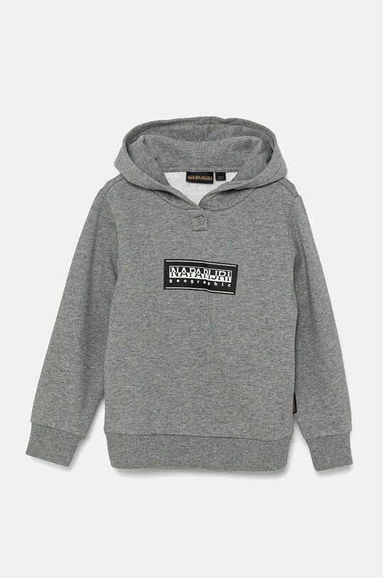 Napapijri bluza dziecięca B-CHAMOIS H z kapturem szary NP0A4HY41601.98.128