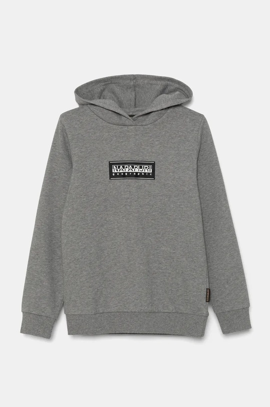 Napapijri bluza dziecięca B-CHAMOIS H z kapturem szary NP0A4HY41601.134.164