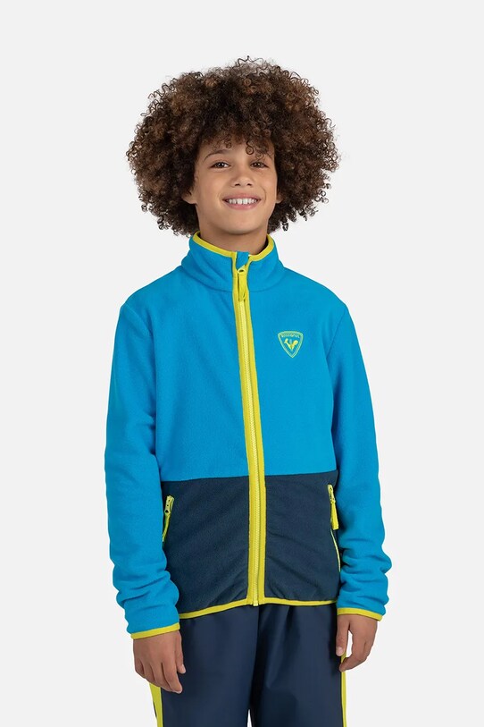 Детская куртка из флиса Rossignol STRAWPILE без капюшона голубой RLNYL03