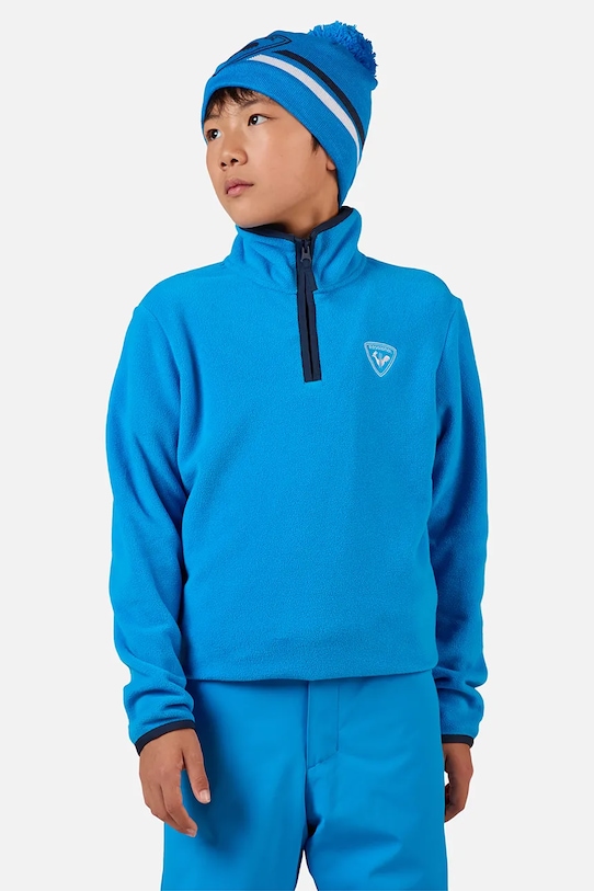 Дитяча флісова кофта Rossignol STRAWPILE блакитний RLNYL05