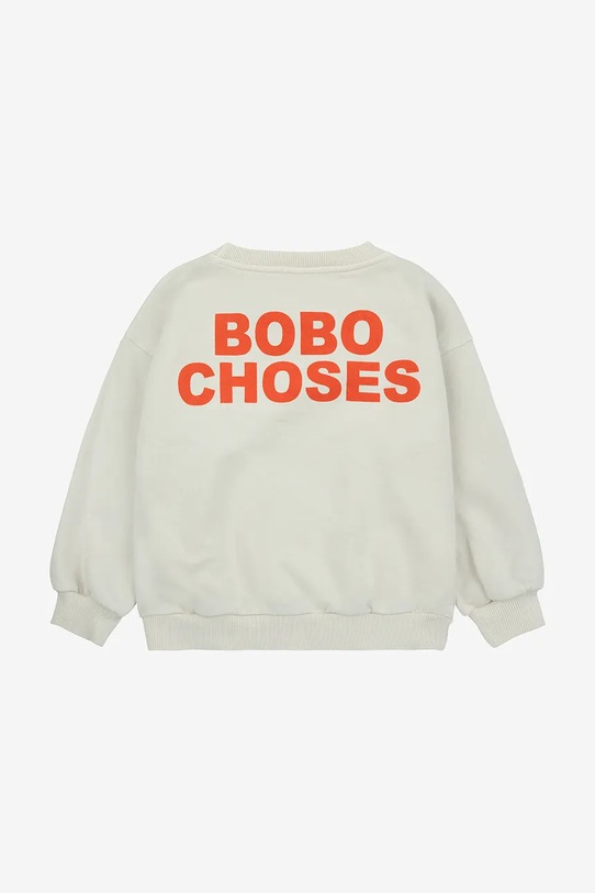 CHLAPEC Dětská bavlněná mikina Bobo Choses Poma 324EC018 béžová