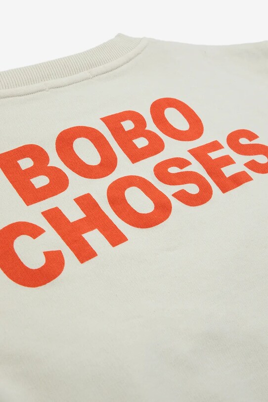 Bobo Choses hanorac de bumbac pentru copii Poma 324EC018 bej