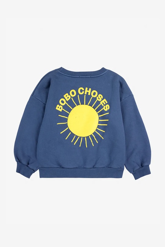 Băieți Bobo Choses hanorac de bumbac pentru copii 324EC012 albastru