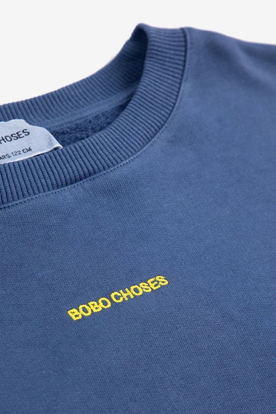 Bobo Choses hanorac de bumbac pentru copii albastru 324EC012