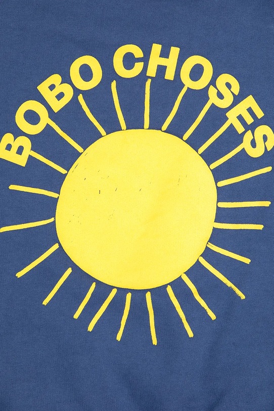 Bobo Choses hanorac de bumbac pentru copii 324EC012 albastru