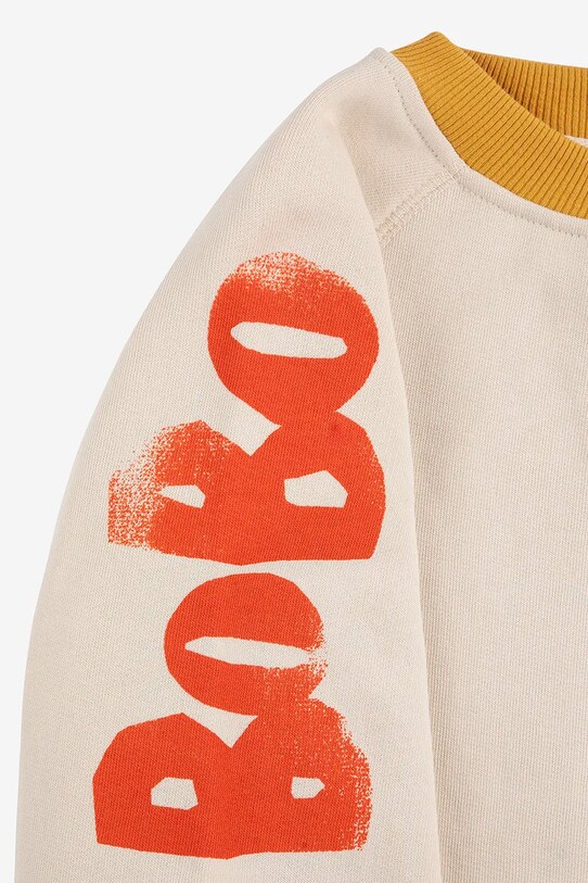 Băieți Bobo Choses hanorac de bumbac pentru copii 224TC004 bej