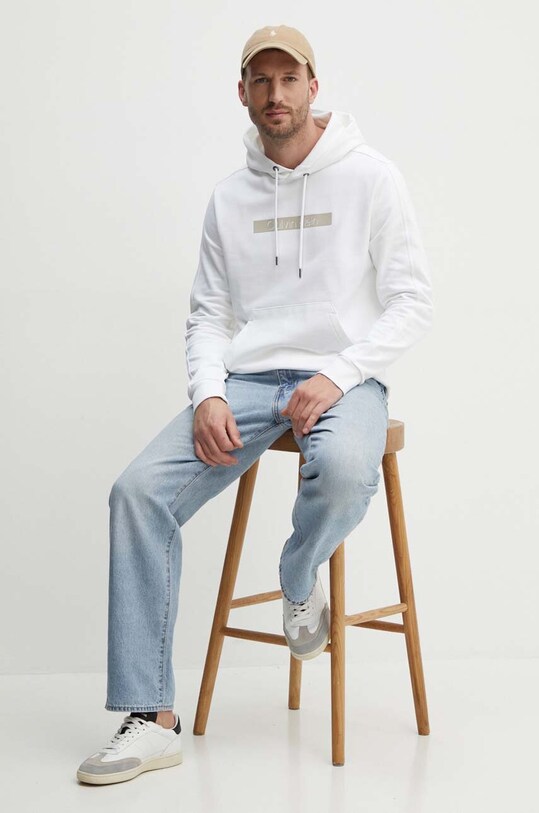 Хлопковая кофта Calvin Klein K10K113090 белый AW24