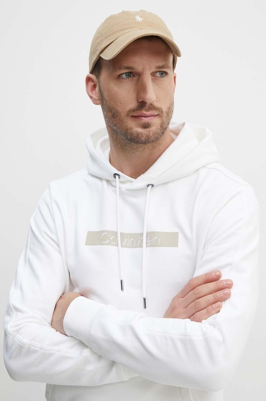 Хлопковая кофта Calvin Klein белый K10K113090