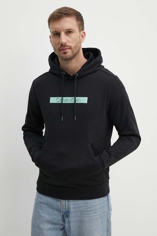 Хлопковая кофта Calvin Klein хлопок чёрный K10K113090