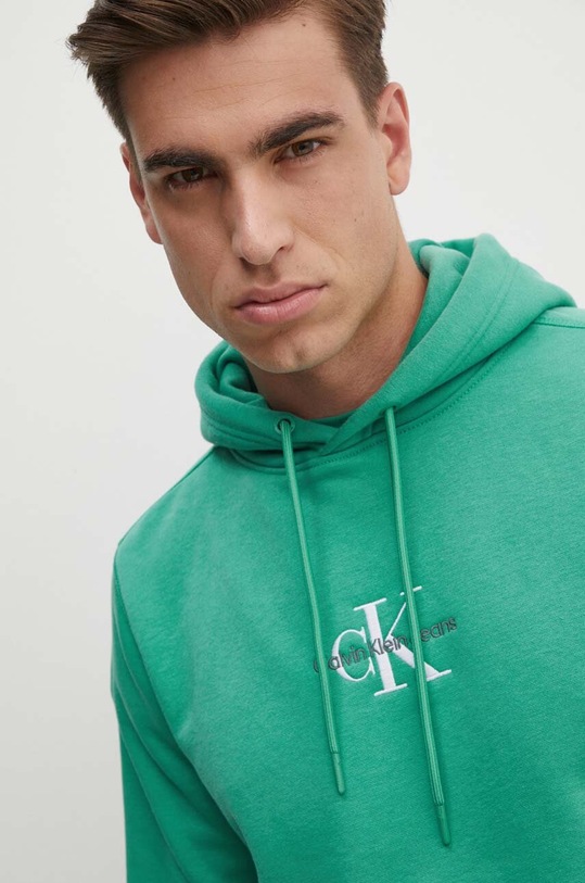 Μπλούζα Calvin Klein Jeans απλικέ πράσινο J30J325629