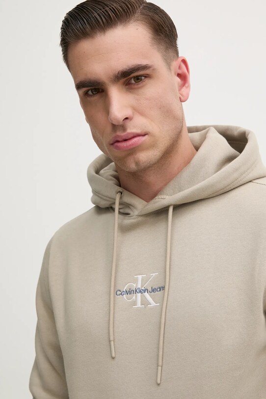 Mikina Calvin Klein Jeans béžová J30J325629