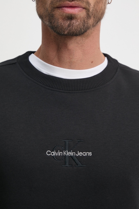 Mikina Calvin Klein Jeans čierna J30J325630