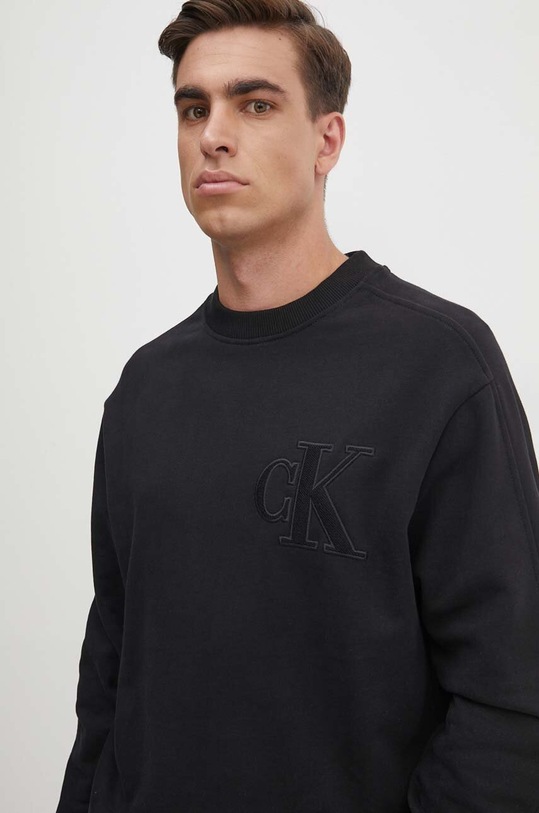 Bavlněná mikina Calvin Klein Jeans černá J30J325634
