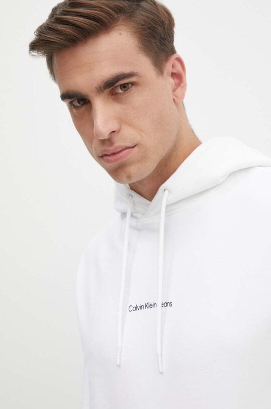 Хлопковая кофта Calvin Klein Jeans белый J30J325639