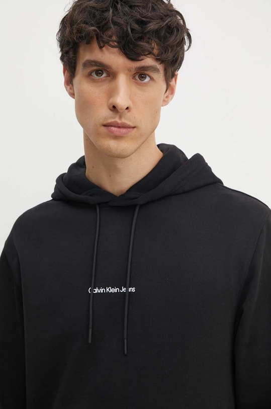 Bavlněná mikina Calvin Klein Jeans černá J30J325639