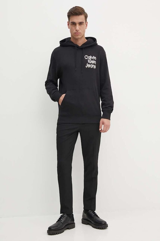 Хлопковая кофта Calvin Klein Jeans J30J325927 чёрный AW24