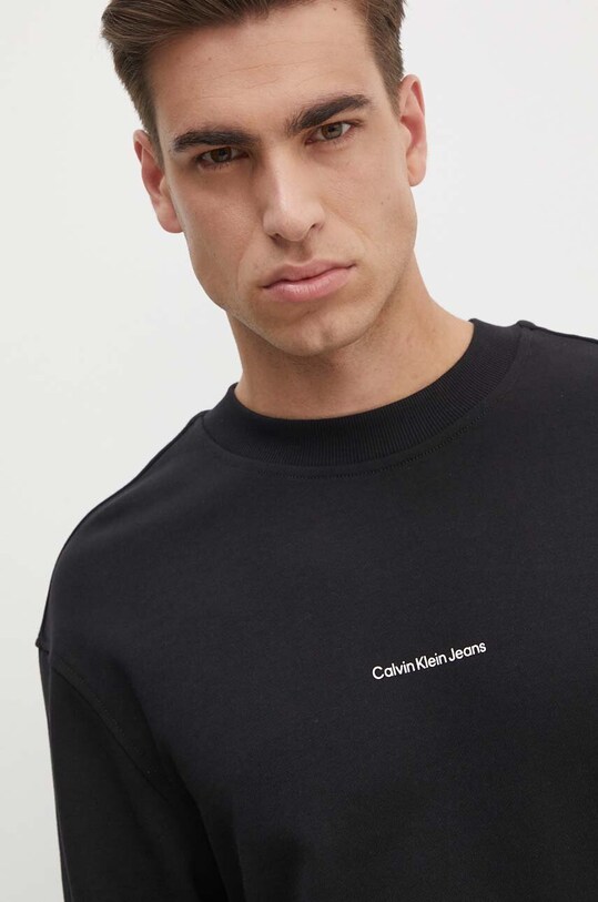Хлопковая кофта Calvin Klein Jeans чёрный J30J326790