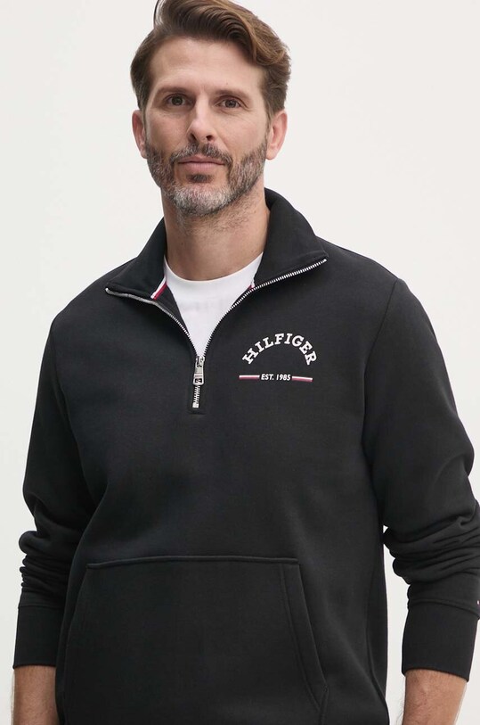 Tommy Hilfiger bluza print negru MW0MW35567
