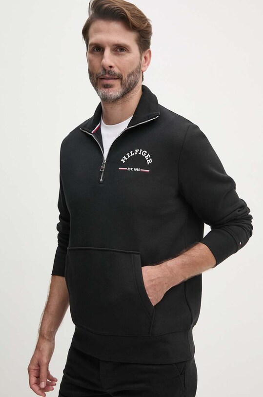 Tommy Hilfiger bluza negru MW0MW35567
