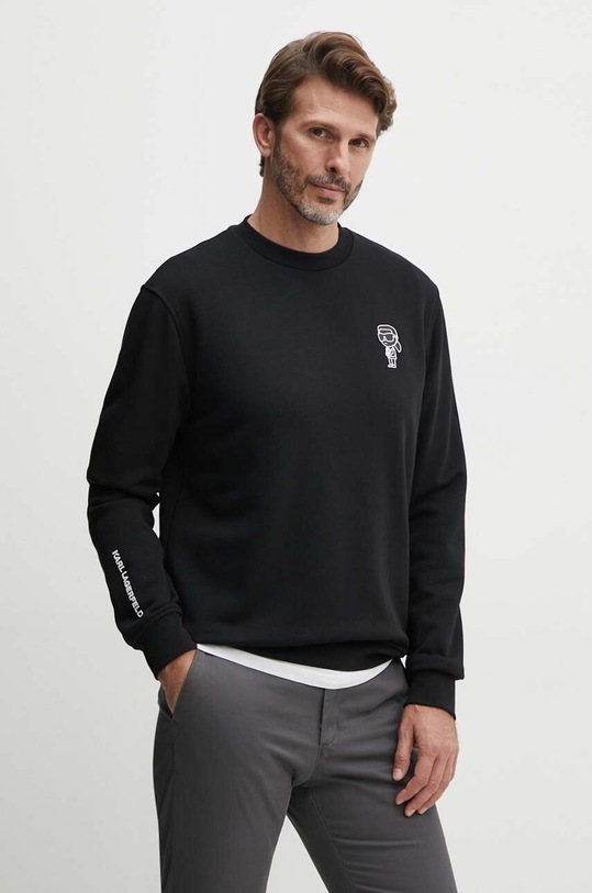 Mikina Karl Lagerfeld bez kapuce černá 543910.705400