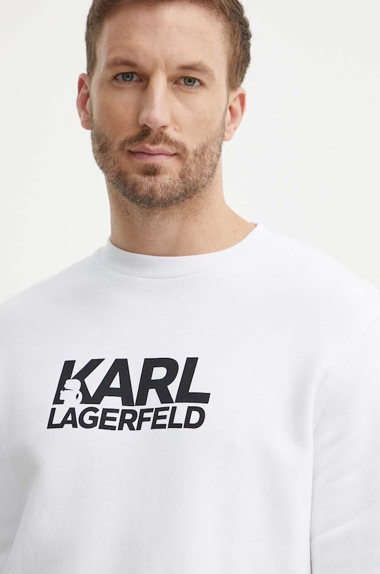 Karl Lagerfeld bluza bawełniana biały 543917.705091