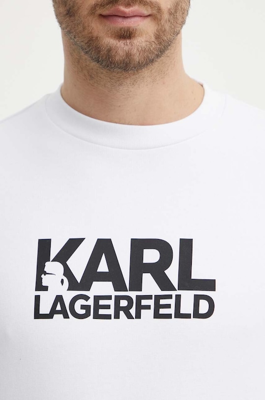 Karl Lagerfeld bluza bawełniana 543917.705091 biały