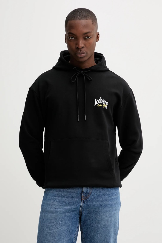 Abbigliamento Iceberg felpa in cotone E063.6300 nero