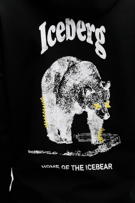 Iceberg felpa in cotone E063.6300 nero